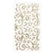 12 Pack: Gold Glitter Swirl Stickers by Recollections™